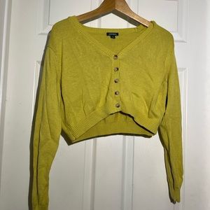 Yellow cropped sweater Wild Fable